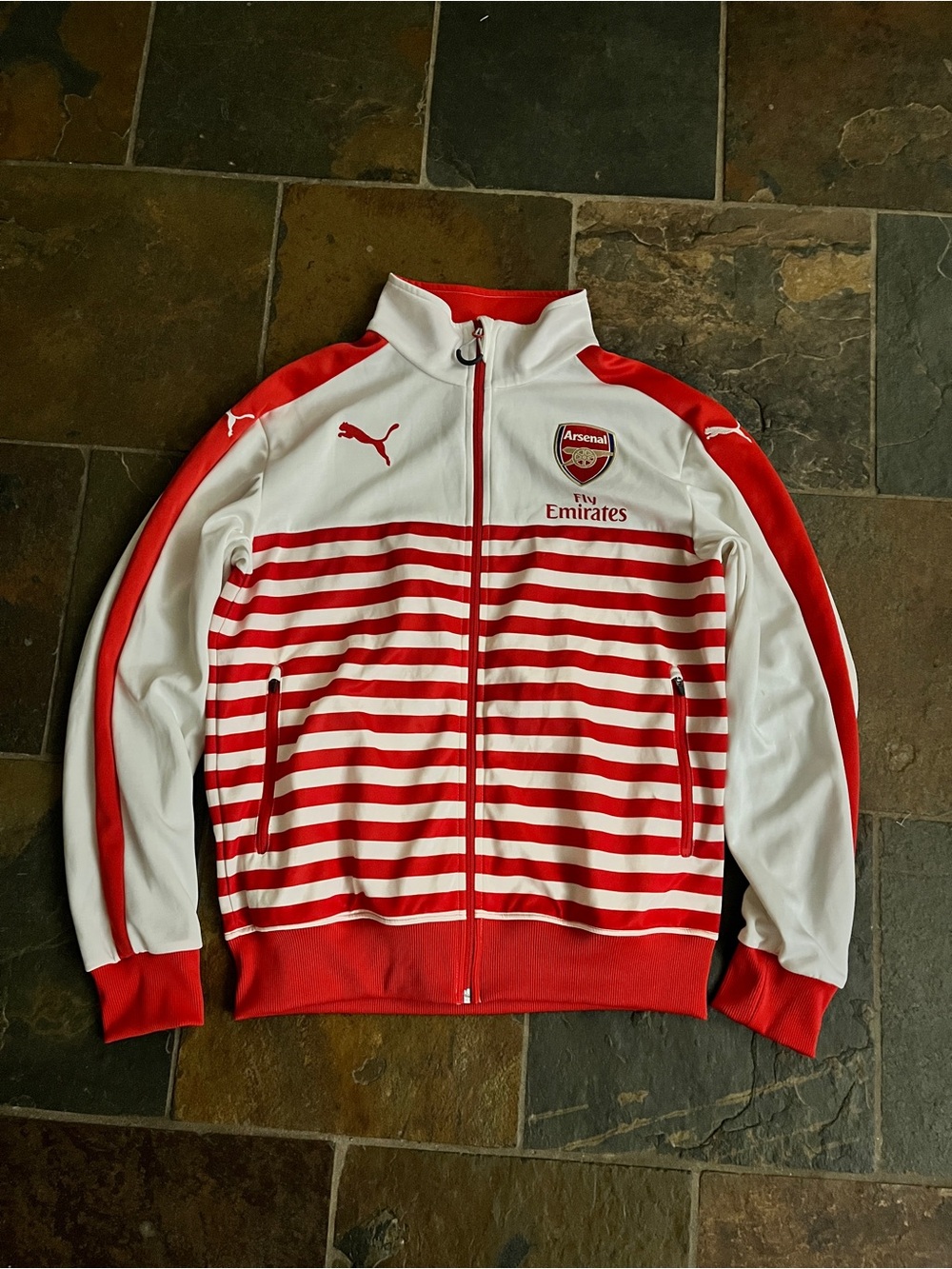 Puma 2015 Arsenal Red & White Track Jacket